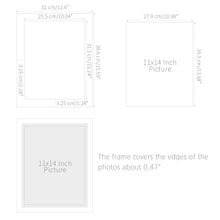 Load image into Gallery viewer, Monolike Paper Photo Frames 11x14 Inch White 5 Pack - Fits 11"x14" Pictures