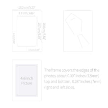 Load image into Gallery viewer, Monolike Slim&Light Standing Paper Photo Frame Box Set 4x6 White 100 pcak - Fits 4"x6" Pictures