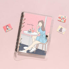 Load image into Gallery viewer, Monolike A5 FALL IN NEWTRO Diary Set, Cafe - Yearly Plan, Monthly plan, Weekly Plan, Scheduler, Illustration Diary