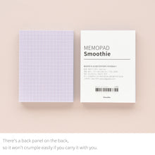 Load image into Gallery viewer, Monolike Memopad Smoothie design SET - 4 Packs, 4 Different Designs, 100 Sheets Per Pad, Total 400 Sheets, Note pads, Writing pads, 3.15 x 4.17 Inches