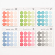 Load image into Gallery viewer, Monolike Circle Stickers - Solid Round Dot samll Size A + B Set, 12 type stickers 36 Sheets