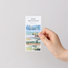 Load image into Gallery viewer, Monolike Wow Bar Sticker Oscar Claude Monet set - Mini size cute stickers, square stickers