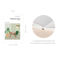 Load image into Gallery viewer, Monolike Ordinary Days Diary 6 Month Planner, Green day - Academic Planner, Weekly & Monthly Planner, Scheduler