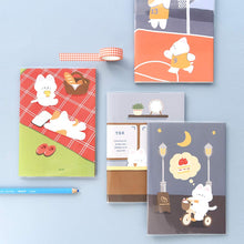 Load image into Gallery viewer, Monolike A5 Haru Free Notebook, The Daily Life of Gureum A 4p SET - Blank Notebook, PVC Cover