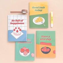 Load image into Gallery viewer, Monolike A5 Haru Free Notebook, Fall in newtro A 4p SET - Blank Notebook, PVC Cover