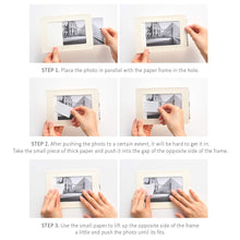 Load image into Gallery viewer, Monolike Slim&Light Paper Photo Frame Box Set 5x7 White 100 pcak - Fits 5"x7" Pictures