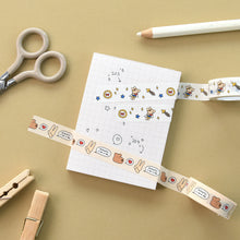 Load image into Gallery viewer, Monolike Happy and Lucky 6 Rolls Design Washi Tape SET, 15mm Decorative Masking Tape, DIY Craft Scrapbooking Gift Wrapping Planner