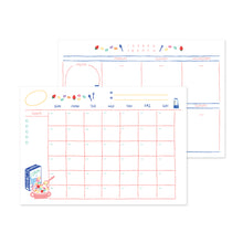 Load image into Gallery viewer, Monolike Ordinary days A4 Monthly + Weekly Planner pad, Cereal + Milk SET - Academic Planner, Weekly & Monthly Planner, To-do list, Note pad, Scheduler