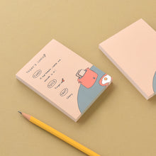 Load image into Gallery viewer, Monolike Memopad Memories design B SET - 4 Packs, 4 Different Designs, 100 Sheets Per Pad, Total 400 Sheets, Note pads, Writing pads, 3.15 x 4.17 Inches