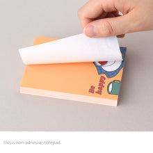 Load image into Gallery viewer, Monolike Memopad Newtro design B SET - 4 Packs, 4 Different Designs, 100 Sheets Per Pad, Total 400 Sheets, Note pads, Writing pads, 3.15 x 4.17 Inches