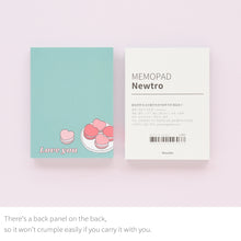 Load image into Gallery viewer, Monolike Memopad Newtro design B SET - 4 Packs, 4 Different Designs, 100 Sheets Per Pad, Total 400 Sheets, Note pads, Writing pads, 3.15 x 4.17 Inches