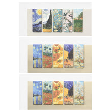 Load image into Gallery viewer, Monolike Magnetic Bookmarks Art Van Gogh ver.1 + ver.2 + Monet, 15 Pieces