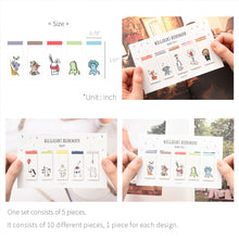 Load image into Gallery viewer, Monolike Magnetic Bookmarks Buddy ver.1 + ver.2 + ver.3, 15 Pieces