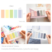 Load image into Gallery viewer, Monolike Magnetic Bookmarks Solid Pastel + Ocean + Misty, 15 Pieces