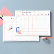 Load image into Gallery viewer, Monolike Ordinary days A4 Monthly + Weekly Planner pad, Cereal + Milk SET - Academic Planner, Weekly & Monthly Planner, To-do list, Note pad, Scheduler