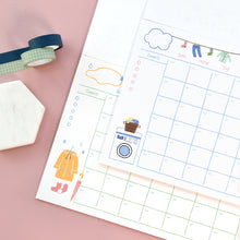 Load image into Gallery viewer, Monolike Ordinary days A4 Monthly + Weekly Planner pad, Cereal + Milk SET - Academic Planner, Weekly & Monthly Planner, To-do list, Note pad, Scheduler