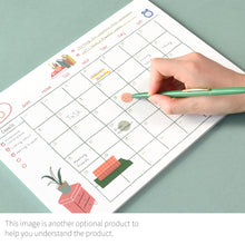 Load image into Gallery viewer, Monolike Ordinary days A4 Monthly + Weekly Planner pad, Vase+ Lamp SET - Academic Planner, Weekly & Monthly Planner, To-do list, Note pad, Scheduler