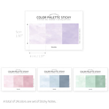 Load image into Gallery viewer, Monolike Color Palette Sticky Color painting 300 A SET 4P - Self-Adhesive Memo Pad 30 sheets