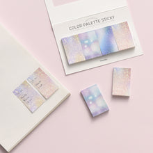 Load image into Gallery viewer, Monolike Color Palette Sticky Glitter A SET 4P - Self-Adhesive Memo Pad 30 sheets