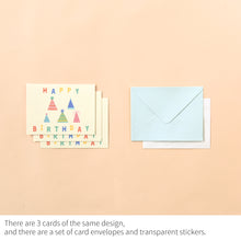 Load image into Gallery viewer, Monolike Day-by-day Card, Pop pop birthday Ver.1 - Mix 36 Mini Postcards, 36 envelopes, 36 stickers Package