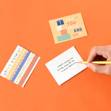 Load image into Gallery viewer, Monolike Day-by-day Card, Pop pop birthday Ver.1 - Mix 36 Mini Postcards, 36 envelopes, 36 stickers Package