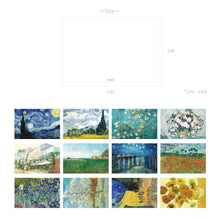 Load image into Gallery viewer, Monolike Gogh postcard - mix 12 pack, emotional and sophisticated postcards