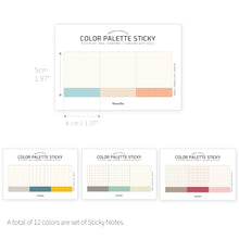 Load image into Gallery viewer, Monolike Color Palette Sticky Index 300 SET 4P - Self-Adhesive Memo Pad 30 sheets