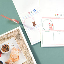 Load image into Gallery viewer, Monolike Ordinary days A4 Monthly + Weekly Planner pad, Little pot+Duck SET - Academic Planner, Weekly & Monthly Planner, To-do list, Note pad, Scheduler