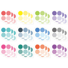 Load image into Gallery viewer, Monolike Circle Stickers - Solid Round Dot Large Size A + B Set, 12 type stickers 36 Sheets