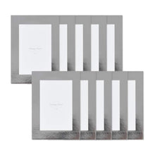 Load image into Gallery viewer, Monolike Standing Paper Frame 4x6 Metallic Series Glossy Silver 10p 4x6Inch Size