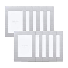Load image into Gallery viewer, Monolike Standing Paper Frame 4x6 Metallic Series Matte Silver 10p 4x6Inch Size