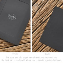 Load image into Gallery viewer, Monolike Paper Photo Frames 4x6 Inch Black 20 Pack - Fits 4"x6" Pictures