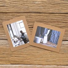 Load image into Gallery viewer, Monolike Paper Photo Frames 5x7 Inch Kraft 15 Pack - Fits 5"x7" Pictures