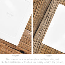 Load image into Gallery viewer, Monolike Paper Photo Frames 5x7 Inch White 15 Pack - Fits 5"x7" Pictures