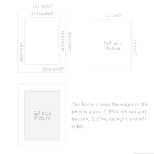 Load image into Gallery viewer, Monolike Paper Photo Frames 5x7 Inch Kraft 15 Pack - Fits 5"x7" Pictures
