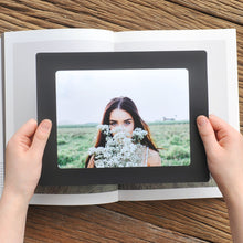 Load image into Gallery viewer, Monolike Paper Photo Frames 6x8 Inch Black 15 Pack - Fits 6"x8" Pictures