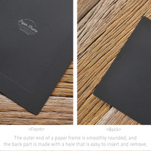 Load image into Gallery viewer, Monolike Paper Photo Frames 6x8 Inch Black 15 Pack - Fits 6"x8" Pictures