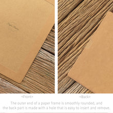 Load image into Gallery viewer, Monolike Paper Photo Frames A4 Kraft 10 Pack - Fits A4" Pictures