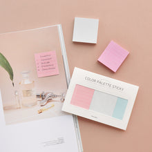 Load image into Gallery viewer, Monolike Color Palette Sticky Plan 300 D SET 4P - Self-Adhesive Memo Pad 50 sheets