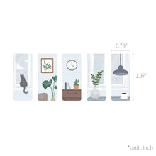 Load image into Gallery viewer, Monolike Magnetic Bookmarks Cosy days, Set of 5