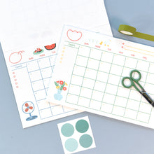 Load image into Gallery viewer, Monolike Ordinary days A4 Monthly + Weekly Planner pad, Vase+ Lamp SET - Academic Planner, Weekly & Monthly Planner, To-do list, Note pad, Scheduler