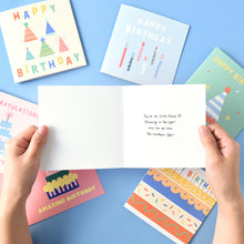 Load image into Gallery viewer, Monolike PAPER THINGS L , POP POP BIRTHDAY 6P A SET - Greeting card, Folding card, Cards Assortment, Birthday, Thinking of You, 6 cards + 6envelopes, 135x135mm