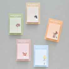 Load image into Gallery viewer, Monolike Alice Sticky-it - 5p Set Self-Adhesive Memo Pad 50 Sheets