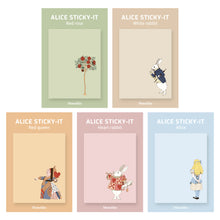 Load image into Gallery viewer, Monolike Alice Sticky-it - 5p Set Self-Adhesive Memo Pad 50 Sheets