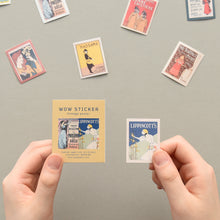 Load image into Gallery viewer, Monolike Wow Sticker Ancien fleur + Vintage poster set - Mini Size Cute Stickers, Square Stickers