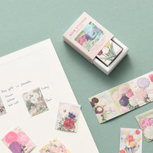 Load image into Gallery viewer, Monolike Wow Sticker Ancien fleur + Vintage poster set - Mini Size Cute Stickers, Square Stickers
