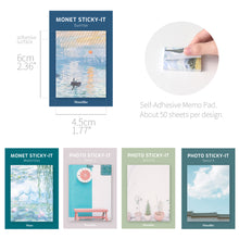 Load image into Gallery viewer, Monolike Art Sticky-It - 5p Set Self-Adhesive Memo Pad 50 Sheets