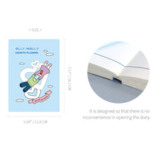 Load image into Gallery viewer, Monolike B6 Olly Molly Diary 6 Month Planner, Skydiving - Academic Planner, Weekly & Monthly Planner, Scheduler