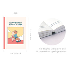 Load image into Gallery viewer, Monolike B6 Happy and Lucky Diary 6 Month Planner, Rooftop - Academic Planner, Weekly & Monthly Planner, Scheduler, Undated Planner, 128x182mm