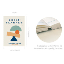 Load image into Gallery viewer, Monolike B6 Objet Diary 6 Month Planner, Beige Brown - Academic Planner, Weekly & Monthly Planner, Scheduler